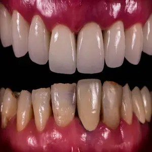 Hollywood smile3 Teeth Whitening before and after